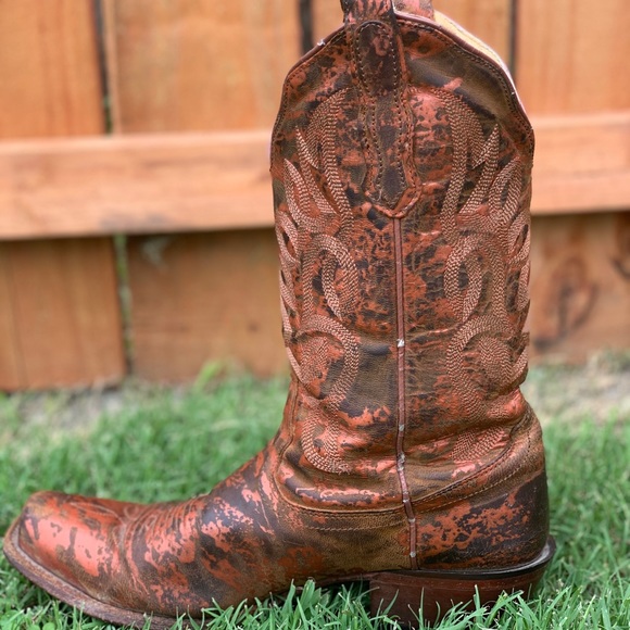 Nocona Shoes - Nocona cowgirl boots  bronze leathers finish 9B